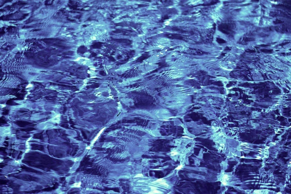 Rippled pool water in cool daylight